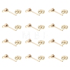 16Pcs Brass Stud Earring Findings KK-FS0001-57-3