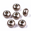 Imitation Pearl Style Resin European Beads RPDL-T003-001B-1