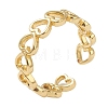 Brass Cuff Rings RJEW-L100-017-2