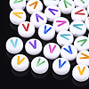 Initial Acrylic Beads X-OACR-E001-20V-1