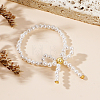 Imitation Pearl Finger Rings for Women PO9869-5