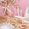 Rectangle Frosted PVC Packing Tote Bags ABAG-WH0032-128-3
