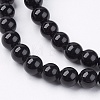 Natural Black Onyx Beads Strands LS-G-H1567-6MM-3