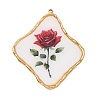 304 Stainless Steel & Resin Pendants RE-B001-02G-1
