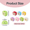 12Pcs Opaque Acrylic Beads MACR-TADJ0001-06C-4