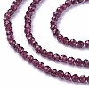 Natural Garnet Beads Strands G-F619-17A-3mm-3