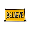 BELIEVE Word Alloy Enamel Pins JEWB-A024-16-1