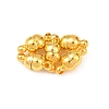Round Brass Magnetic Clasps with Loops KK-D331-G-2