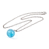 Resin Pendant Necklaces NJEW-L181-01P-01-2