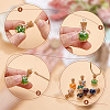 DIY Apple Shape Wish Bottle Pendant Decorations Making Kit DIY-DC0001-72-4