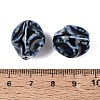 Vintage Handmade Porcelain Wrinkle Beads PORC-Q006-09I-3