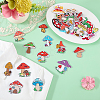 37Pcs Mushroom Embroidered Cloth Patch PATC-WR0001-31-4