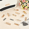 12Pcs Rectangle Alloy Blank Name Tags FIND-PH0062-04KCG-4