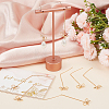 10Pcs Brass Chains Stud Earring Findings KK-BBC0009-82-4