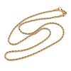 304 Stainless Steel Rope Chain Necklaces X-NJEW-R223-14-4