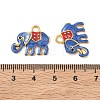 304 Stainless Steel Enamel Pendants STAS-L316-07G-02-3