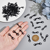  50Pcs 2 Styles Alloy Double Lobster Claw Clasps FIND-NB0004-74-3