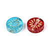 Baking Paint Transparent Glass Beads DGLA-N018-19-2