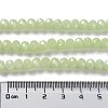 Baking Paint Imitation Jade Glass Bead Strands LS-DGLA-A034-J8MM-A21-5