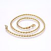 304 Stainless Steel Rope Chain Necklaces X-NJEW-F226-03G-02-1