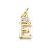 Brass Pave Clear Cubic Zirconia Charms KK-A273-01G-E-1