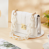 Acrylic Imitation Pearl Rectangle Link Purse Chains FIND-WH0126-254-4