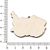 American Football Themed Printed Wooden Pendants WOOD-B012-02E-3