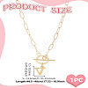 304 Stainless Steel Letter Pendant Necklaces NJEW-LP0001-52V-G-2