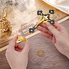 Religion Alloy Enamel Crucifix Cross Statue Display Decorations DJEW-WH0043-105B-4