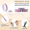 50M 5 Colors Braided Polyester Cords OCOR-TA0003-58A-4