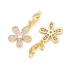 Brass Micro Pave Cubic Zirconia Pendants CU-CBAA6E8-14G-05-2