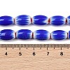 Handmade Millefiori Glass Oval Beads Strands LK-Z001-02B-05-4