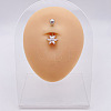 316L Surgical Stainless Steel Belly Rings WGDD0AB-14-1