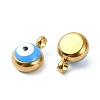 Ion Plating(IP) Real 18K Gold Plated 201 Stainless Steel Charms STAS-L024-020G-02-2