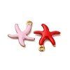 304 Stainless Steel Enamel Charms STAS-Q363-14D-G-2