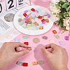 88Pcs 11 Colors Transparent Spray Painted Glass Beads GLAA-ME0001-36-3