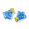 Transparent Glass Enamel Beads LAMP-S070-05E-3