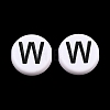 Opaque Acrylic European Beads AC-CBA3BDD-01W-1