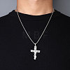 Non-Tarnish 201 Stainless Steel Pendant Necklaces for Man NJEW-Q336-03A-P-3