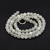 Natural White Moonstone Beads Strands G-P335-04-5mm-2