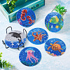 5D DIY Diamond Painting Cup Mat Kits DIY-TAC0021-09C-39