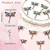 10Pcs Alloy Dragonfly Links Connectors FIND-YW0010-53-3