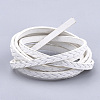 Braided Flat Single Face Imitation Leather Cords LC-T003-01J-2