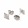 304 Stainless Steel Star Stud Earrings for Women EJEW-C004-06P-2