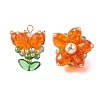 Transparent Glass Pendants PALLOY-MZ00722-02-1