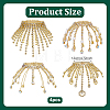 4Pcs Glass Rhinestone Wine Glass Charms AJEW-OC00044-2