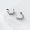 304 Stainless Steel Stud Earrings JA5622-4