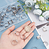 40Pcs Adjustable 304 Stainless Steel Finger Rings Components STAS-BBC0001-30-3