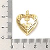 Mother's Day Brass Micro Pave Clear Cubic Zirconia Pendants FIND-Z041-20J-3