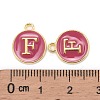 Golden Plated Alloy Enamel Charms LS-ENAM-S118-08F-3